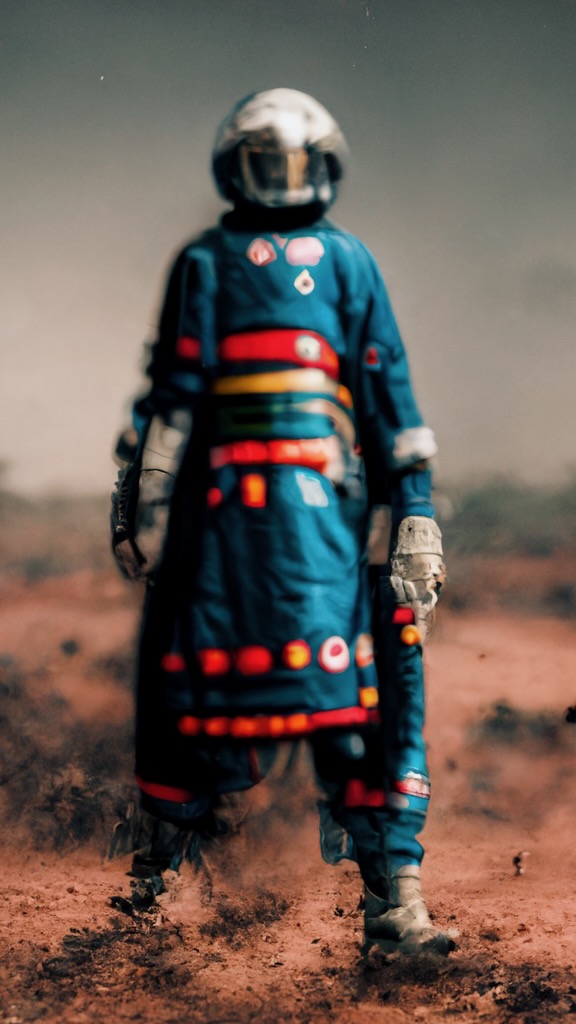 The Black Futurist Maasai Astronaut